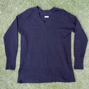 a.n.a by JC Penny New Women’s Classic Black V-Neck Knit Sweater size L